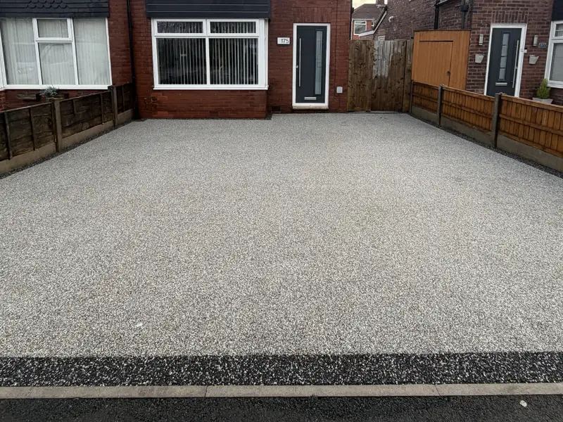 A cleaned rear yard